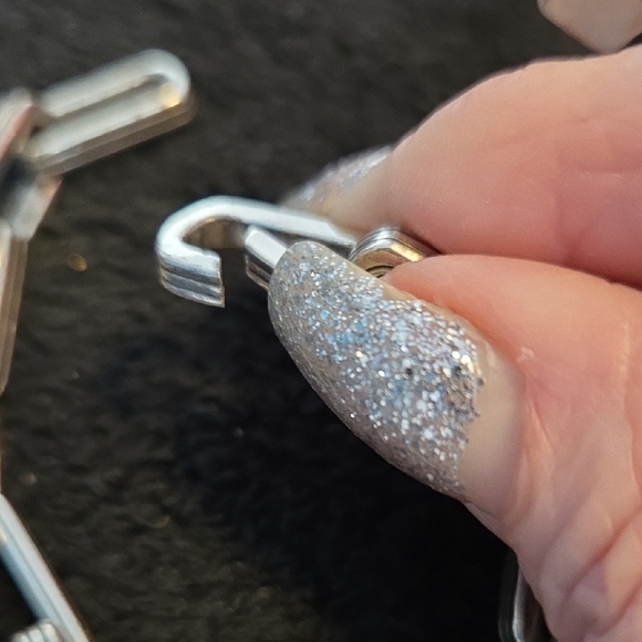 Brighton Chuncky Silver Chain Charm Bracelet - Picture 4 of 5